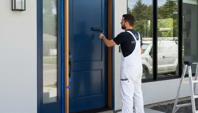Professional door painting and refinishing in Chandler, AZ by expert residential painters