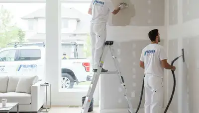 Professional drywall repair and wall restoration in Chandler, AZ home by expert painters