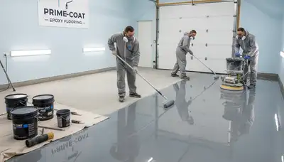 Professional epoxy garage floor coating in Chandler, AZ for durable, heat-resistant concrete surfaces