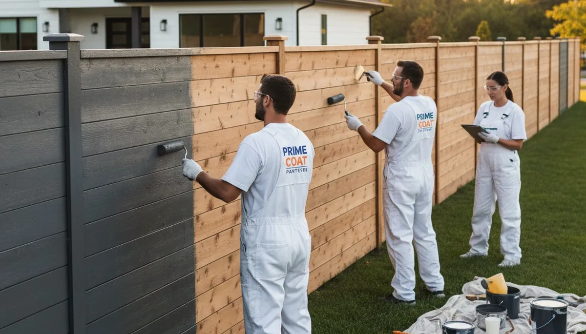 Professional fence painting in Chandler, AZ protecting wood from sun and desert weather