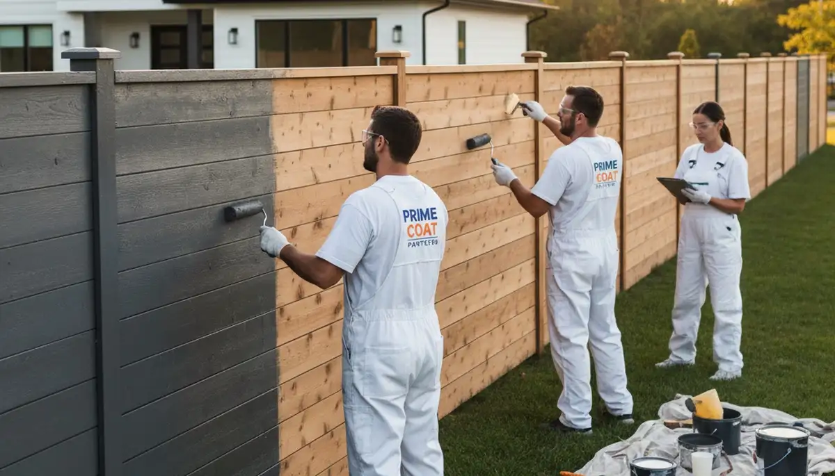 Professional fence painting in Chandler, AZ protecting wood from sun and desert weather