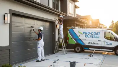 Professional garage door painting in Chandler AZ by expert house painters for lasting curb appeal