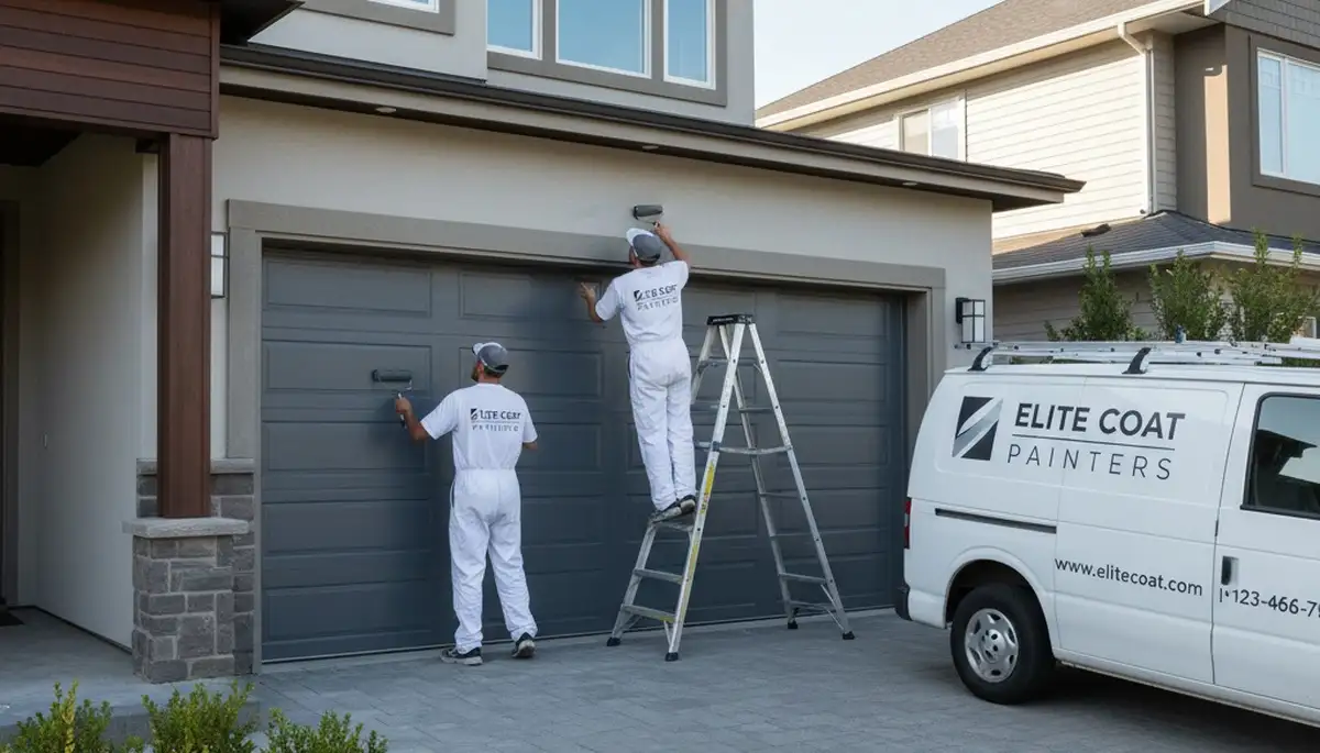 Professional garage door painting in Chandler AZ by expert house painters for lasting curb appeal
