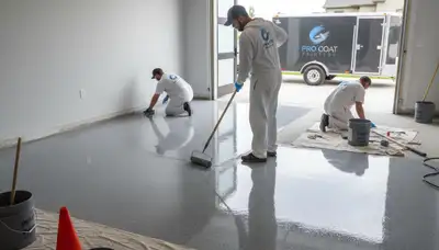 Professional epoxy garage floor coating in Chandler AZ by trusted house painting experts