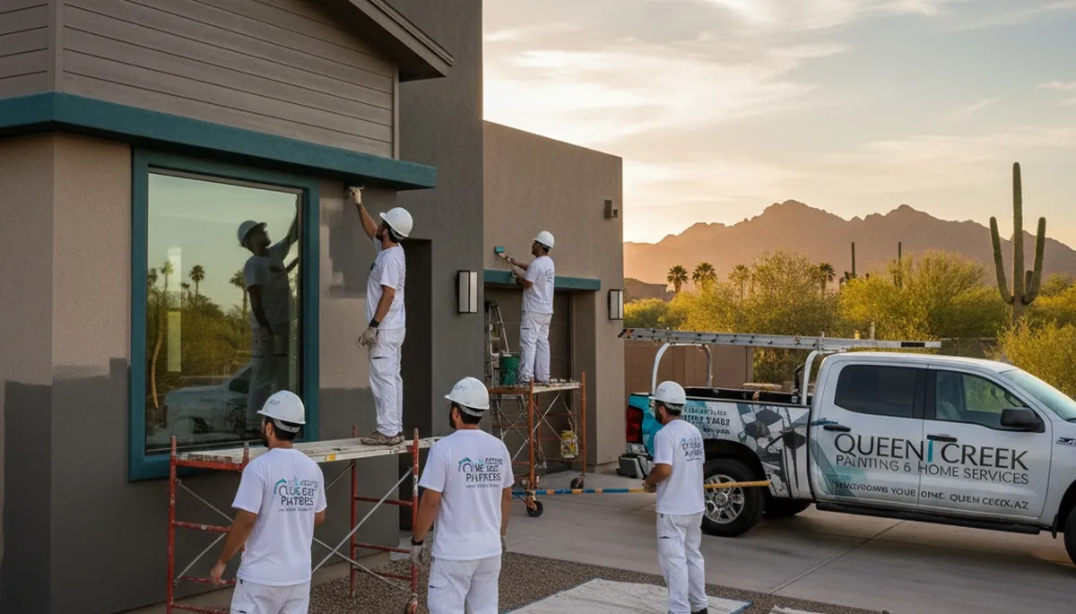 House painting service in Chandler, AZ by PaintersChandlerAZ for residential exterior and interior painting