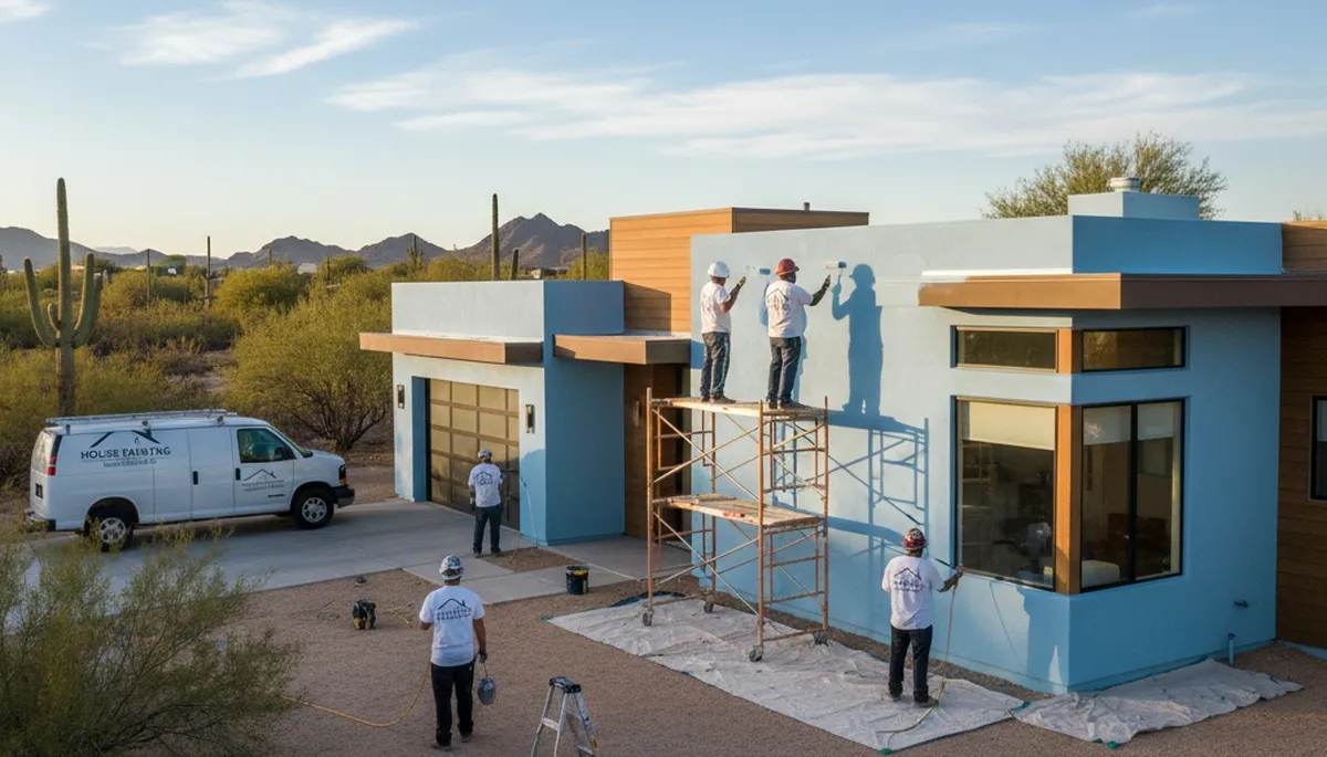 Professional house painters in Chandler AZ providing expert residential exterior painting services