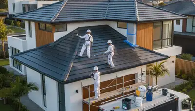 Professional roof painting and UV-resistant coating in Chandler, AZ homes by expert painters