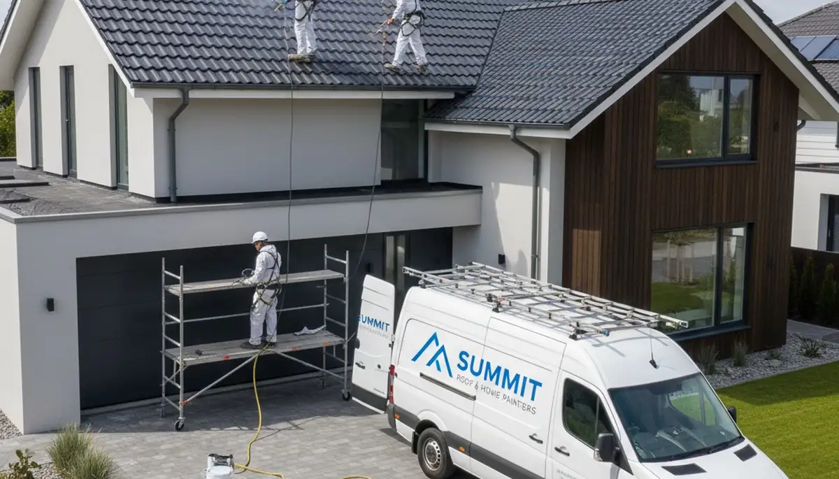 Professional roof painting in Chandler, AZ with UV-resistant coating for desert heat protection