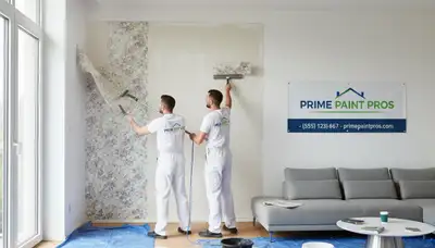 Professional wallpaper removal service in Chandler, AZ preparing walls for expert house painting
