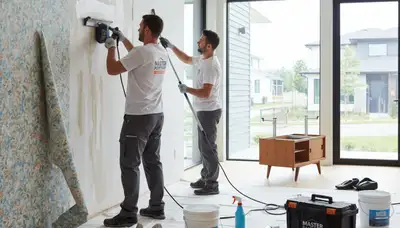Professional wallpaper removal and wall prep by house painters in Chandler, AZ